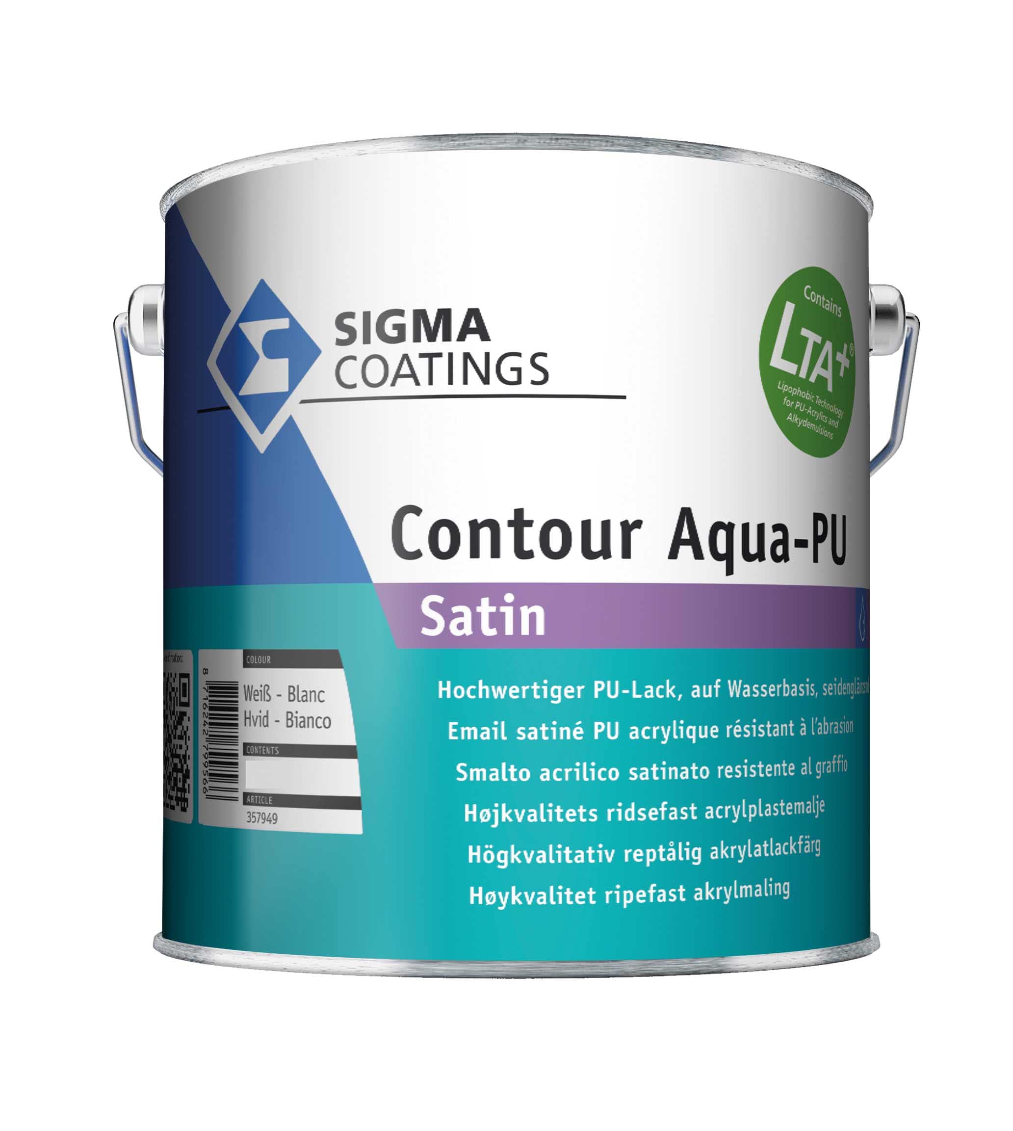 SIGMA Contour Aqua-PU Satin - Premium-Buntlack
